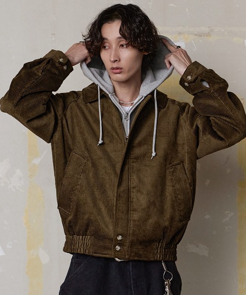 Bleme リラクシー スタンドネック コーデュロイ ブルゾン リラクシー スタンドネック コーデュロイ ブルゾン / スイングトップ