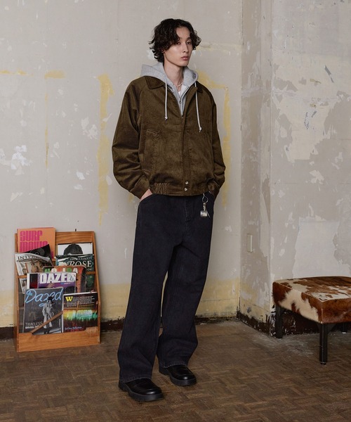 Bleme リラクシー スタンドネック コーデュロイ ブルゾン リラクシー スタンドネック コーデュロイ ブルゾン / スイングトップ