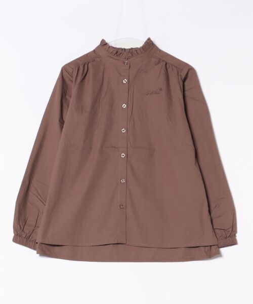 Arnold Palmer（アーノルドパーマー）の「プチフリル バンドカラー シャツブラウス（シャツ/ブラウス・レディース・クリーム/ブルー/ブラウン・L/M/S）」の19枚目の写真