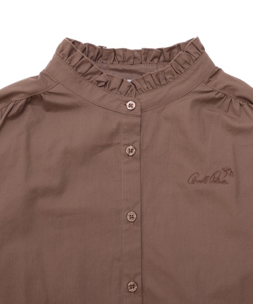 Arnold Palmer（アーノルドパーマー）の「プチフリル バンドカラー シャツブラウス（シャツ/ブラウス・レディース・クリーム/ブルー/ブラウン・L/M/S）」の13枚目の写真