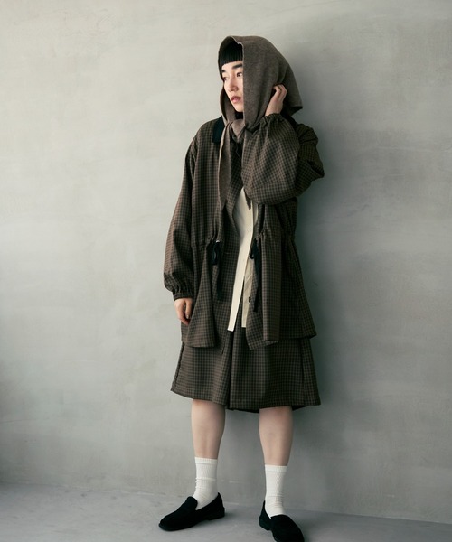 Crisp（クリスプ）の「コーデュロイカラーチェックジャケット（その他アウター・レディース・ブラウン/ブラック・FREE）」の3枚目の写真