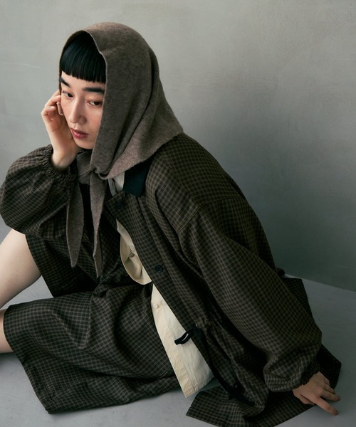 Crisp（クリスプ）の「コーデュロイカラーチェックジャケット（その他アウター・レディース・ブラウン/ブラック・FREE）」の9枚目の写真