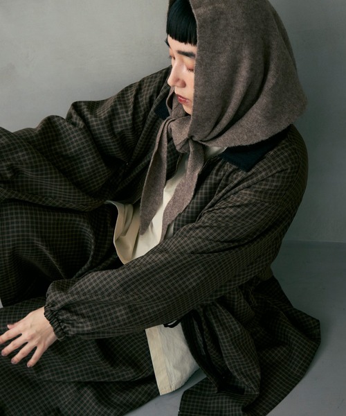 Crisp（クリスプ）の「コーデュロイカラーチェックジャケット（その他アウター・レディース・ブラウン/ブラック・FREE）」の10枚目の写真