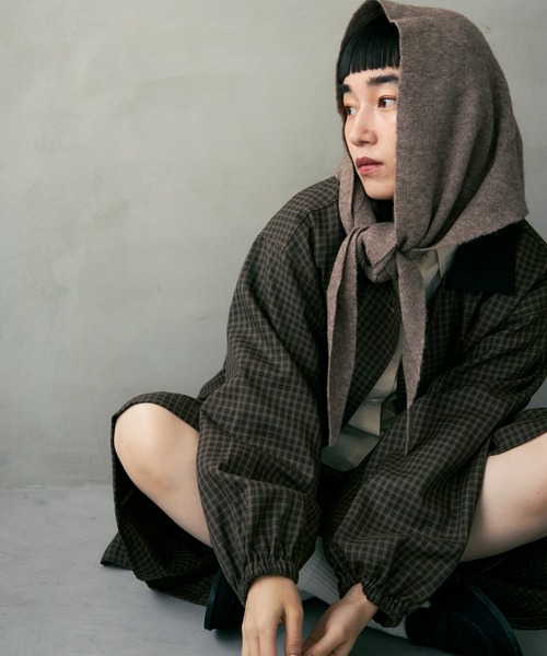 Crisp（クリスプ）の「コーデュロイカラーチェックジャケット（その他アウター・レディース・ブラウン/ブラック・FREE）」の11枚目の写真