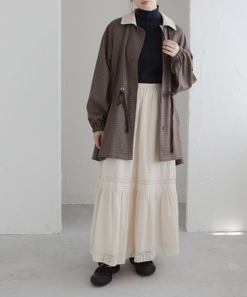 Crisp（クリスプ）の「コーデュロイカラーチェックジャケット（その他アウター・レディース・ブラウン/ブラック・FREE）」の14枚目の写真