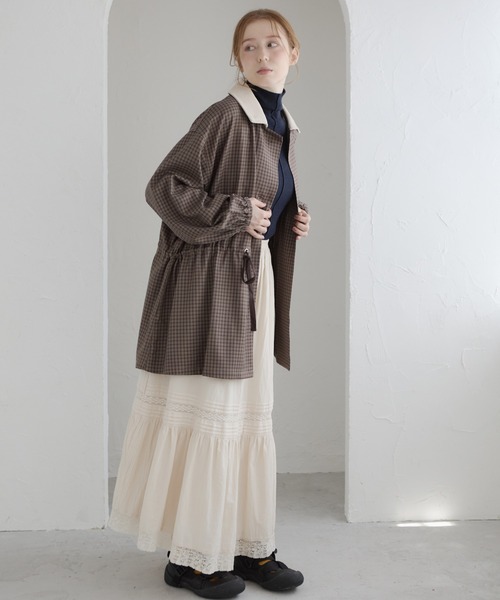 Crisp（クリスプ）の「コーデュロイカラーチェックジャケット（その他アウター・レディース・ブラウン/ブラック・FREE）」の15枚目の写真