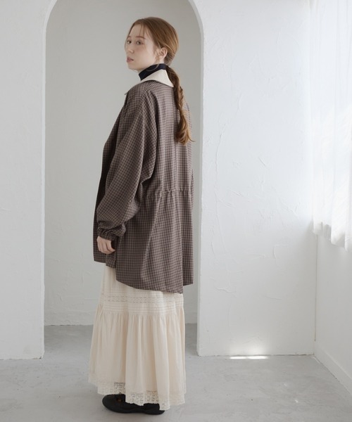 Crisp（クリスプ）の「コーデュロイカラーチェックジャケット（その他アウター・レディース・ブラウン/ブラック・FREE）」の16枚目の写真