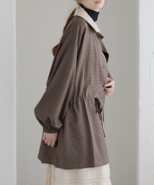 Crisp（クリスプ）の「コーデュロイカラーチェックジャケット（その他アウター・レディース・ブラウン/ブラック・FREE）」の18枚目の写真
