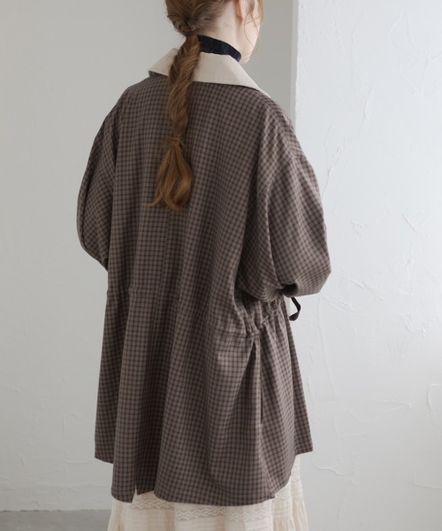 Crisp（クリスプ）の「コーデュロイカラーチェックジャケット（その他アウター・レディース・ブラウン/ブラック・FREE）」の19枚目の写真