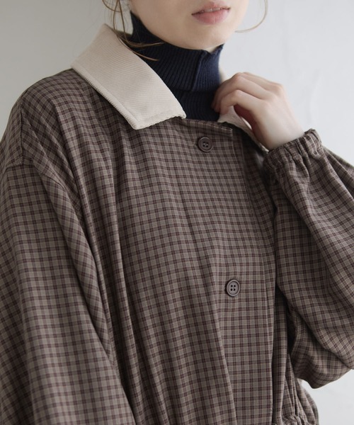 Crisp（クリスプ）の「コーデュロイカラーチェックジャケット（その他アウター・レディース・ブラウン/ブラック・FREE）」の21枚目の写真