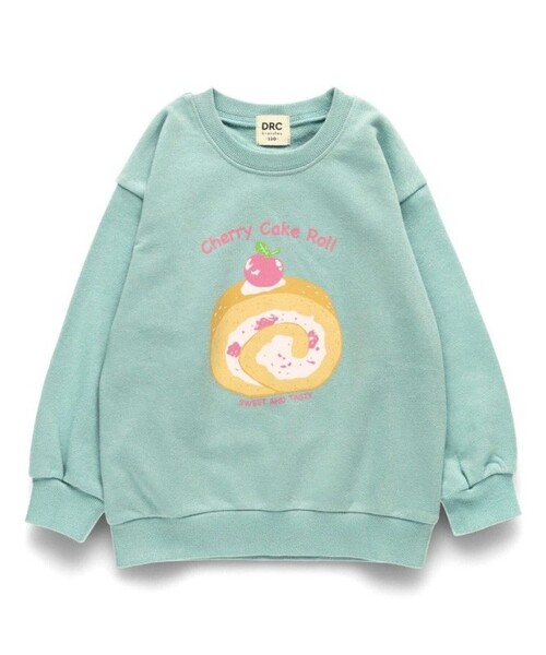 DRC branshes（ディーアールシーブランシェス）の「【WEB限定/DRC】アソートガールズグラフィック裏毛トレーナー（スウェット・キッズ・カラフル/サックスブルー/ピンク/その他1/その他2/ライトグリーン/オフホワイト/ブラック/アイボリー/ラベンダー・150/140/130/120/110/100）」の4枚目の写真
