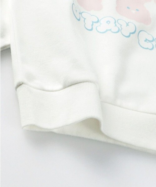 DRC branshes（ディーアールシーブランシェス）の「【WEB限定/DRC】アソートガールズグラフィック裏毛トレーナー（スウェット・キッズ・カラフル/サックスブルー/ピンク/その他1/その他2/ライトグリーン/オフホワイト/ブラック/アイボリー/ラベンダー・150/140/130/120/110/100）」の12枚目の写真