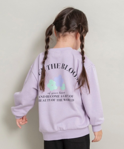 DRC branshes（ディーアールシーブランシェス）の「【WEB限定/DRC】アソートガールズグラフィック裏毛トレーナー（スウェット・キッズ・カラフル/サックスブルー/ピンク/その他1/その他2/ライトグリーン/オフホワイト/ブラック/アイボリー/ラベンダー・150/140/130/120/110/100）」の6枚目の写真
