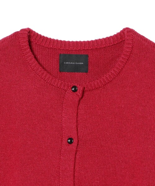 CAROLINA GLASER（カロリナ グレイサー）の「チェックフリルカーディガン（カーディガン/ボレロ・レディース・レッド/グレー・ONE SIZE）」の18枚目の写真