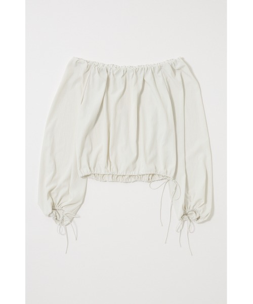 MOUSSY(マウジー)の「OFF SHOULDER PUFFY ブラウス(シャツ/ブラウス・レディース・ライトピンク/ホワイト/ブラック・FREE)」の1枚目の写真