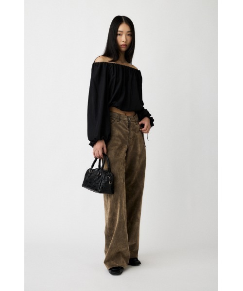 MOUSSY(マウジー)の「OFF SHOULDER PUFFY ブラウス(シャツ/ブラウス・レディース・ライトピンク/ホワイト/ブラック・FREE)」の6枚目の写真
