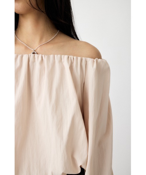MOUSSY(マウジー)の「OFF SHOULDER PUFFY ブラウス(シャツ/ブラウス・レディース・ライトピンク/ホワイト/ブラック・FREE)」の11枚目の写真