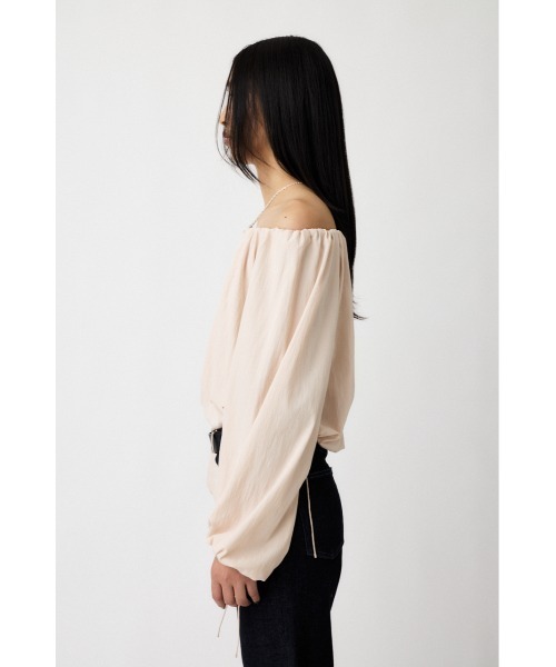 MOUSSY(マウジー)の「OFF SHOULDER PUFFY ブラウス(シャツ/ブラウス・レディース・ライトピンク/ホワイト/ブラック・FREE)」の16枚目の写真