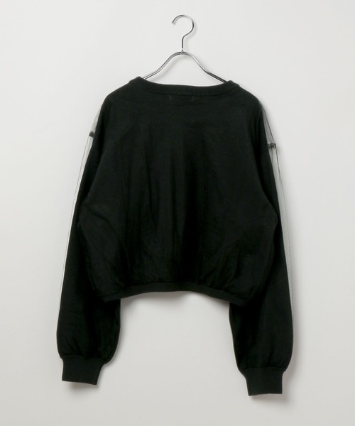 PAGEBOY(ページボーイ)の「チュールドッキングニットプルオーバー(Tシャツ/カットソー・レディース・グレー/オフホワイト/ブラック・FREE)」の11枚目の写真