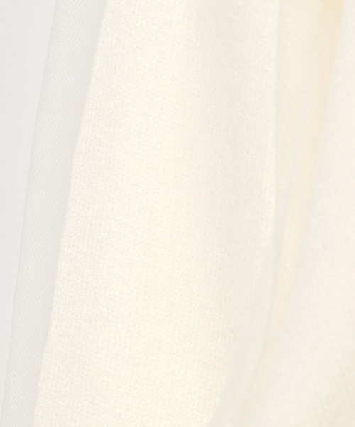 PAGEBOY(ページボーイ)の「チュールドッキングニットプルオーバー(Tシャツ/カットソー・レディース・グレー/オフホワイト/ブラック・FREE)」の14枚目の写真