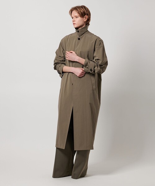 LOEFF（ロエフ）の「＜LOEFF＞バルカラー コート UNISEX（その他アウター・レディース・ブラック/モカ・2/0/1）」の5枚目の写真