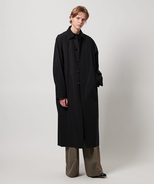 LOEFF（ロエフ）の「＜LOEFF＞バルカラー コート UNISEX（その他アウター・レディース・ブラック/モカ・2/0/1）」の8枚目の写真