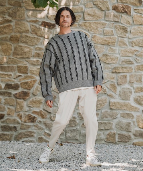 mp14209-ストレッチTRサルエルテーパードパンツ（その他パンツ