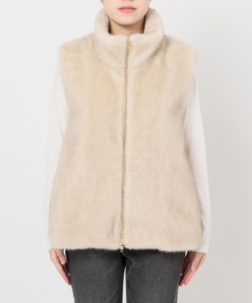 JOURNAL STANDARD relume スタンドカラーファーベスト JOURNAL STANDARD relume｜《追加》スタンドカラーファーベスト