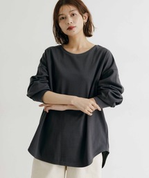 メッシュダブルフェイスカットソー 637CUM11 ミックス ダブルフェイス モックネック カットソー