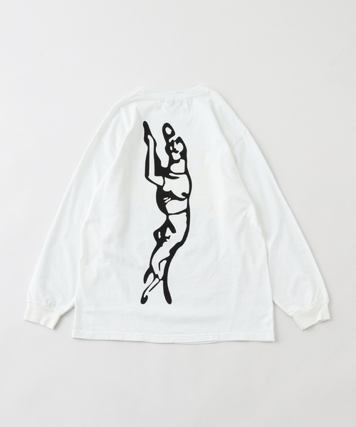 F-LAGSTUF-F（フラグスタフ）の「F-LAGSTUF-F / フラグスタフ L/S TEE(xblur)（Tシャツ/カットソー・メンズ・ホワイト/ブラック・MEDIUM/LARGE）」の3枚目の写真