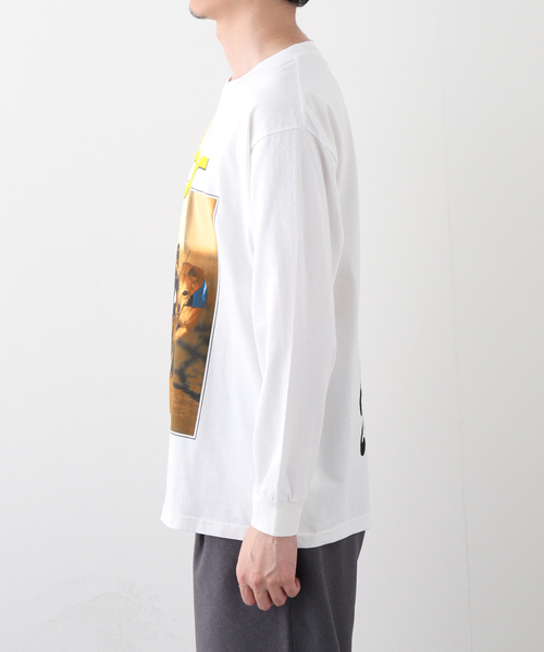 F-LAGSTUF-F（フラグスタフ）の「F-LAGSTUF-F / フラグスタフ L/S TEE(xblur)（Tシャツ/カットソー・メンズ・ホワイト/ブラック・MEDIUM/LARGE）」の10枚目の写真