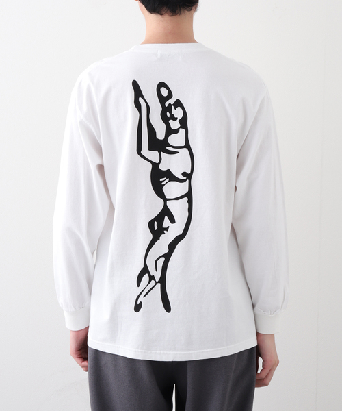 F-LAGSTUF-F（フラグスタフ）の「F-LAGSTUF-F / フラグスタフ L/S TEE(xblur)（Tシャツ/カットソー・メンズ・ホワイト/ブラック・MEDIUM/LARGE）」の11枚目の写真