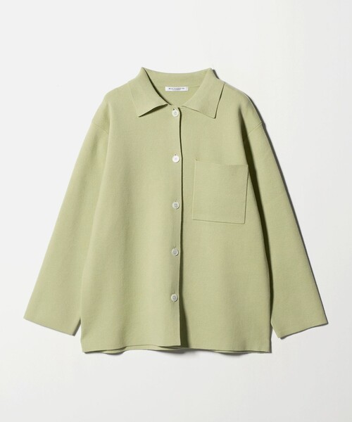 BEAUTY&YOUTH UNITED ARROWS(ビューティーアンドユースユナイテッドアローズ)の「コットンウールブレンド ミラノリブ シャツカーディガン ウォッシャブル(カーディガン/ボレロ・レディース・オフホワイト/ライム/ダークグレー・FREE)」の17枚目の写真
