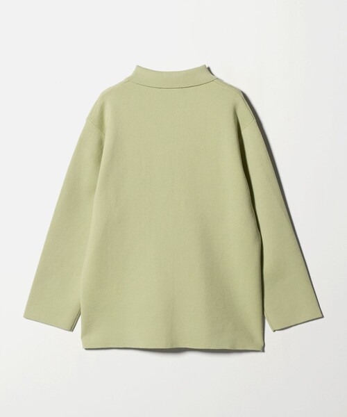 BEAUTY&YOUTH UNITED ARROWS(ビューティーアンドユースユナイテッドアローズ)の「コットンウールブレンド ミラノリブ シャツカーディガン ウォッシャブル(カーディガン/ボレロ・レディース・オフホワイト/ライム/ダークグレー・FREE)」の18枚目の写真