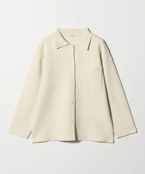 セール】コットンウールブレンド ミラノリブ シャツカーディガン