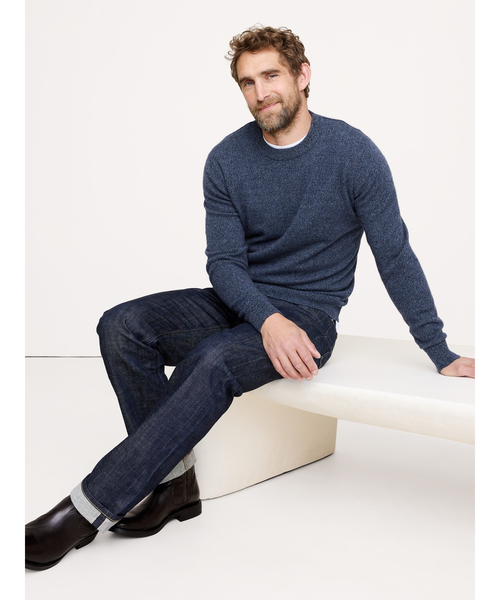 Banana Republic(バナナリパブリック)の「カシミヤ クルーネックセーター(ニット/セーター・メンズ・アイボリー/ブルー/グレー/バーガンディー/イエロー/ネイビー/グリーン/オレンジ/サックスブルー/ライトイエロー・L/XL/M/S)」の11枚目の写真