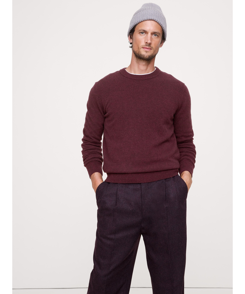 Banana Republic(バナナリパブリック)の「カシミヤ クルーネックセーター(ニット/セーター・メンズ・アイボリー/ブルー/グレー/バーガンディー/イエロー/ネイビー/グリーン/オレンジ/サックスブルー/ライトイエロー・L/XL/M/S)」の12枚目の写真