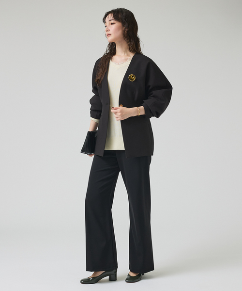 qualite（カリテ）の「【一部店舗限定】ストレッチツイルレギンスパンツ/秋服/冬服/オフィスカジュアル（その他パンツ・レディース・モカ/ブラック・36/38）」の5枚目の写真