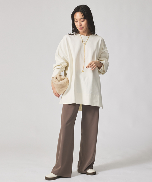 qualite（カリテ）の「【一部店舗限定】ストレッチツイルレギンスパンツ/秋服/冬服/オフィスカジュアル（その他パンツ・レディース・モカ/ブラック・36/38）」の8枚目の写真