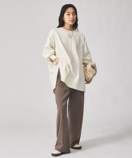 qualite（カリテ）の「【一部店舗限定】ストレッチツイルレギンスパンツ/秋服/冬服/オフィスカジュアル（その他パンツ・レディース・モカ/ブラック・36/38）」の9枚目の写真