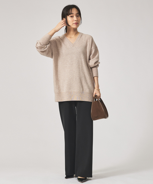 qualite（カリテ）の「【一部店舗限定】ストレッチツイルレギンスパンツ/秋服/冬服/オフィスカジュアル（その他パンツ・レディース・モカ/ブラック・36/38）」の14枚目の写真