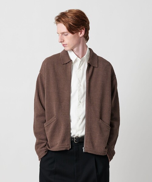 セール】スラビー ポロニット ジャケット（カーディガン/ボレロ