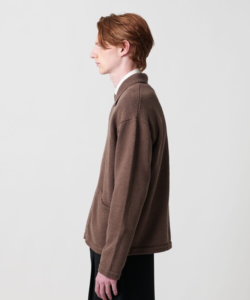 BEAUTY&YOUTH UNITED ARROWS（ビューティーアンドユースユナイテッドアローズ）の「スラビー ポロニット ジャケット（カーディガン/ボレロ・メンズ・モカ/ブラック・S/XL/M/L）」の7枚目の写真