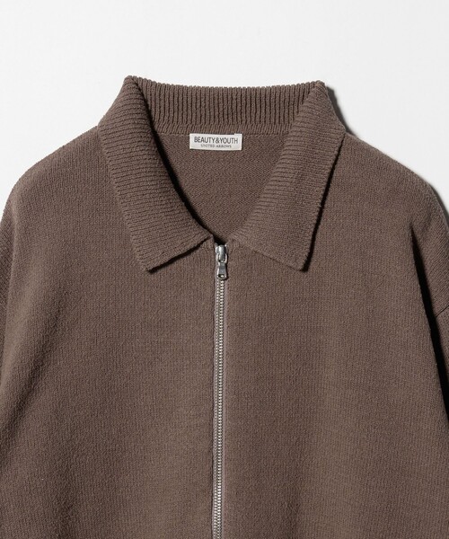 BEAUTY&YOUTH UNITED ARROWS（ビューティーアンドユースユナイテッドアローズ）の「スラビー ポロニット ジャケット（カーディガン/ボレロ・メンズ・モカ/ブラック・S/XL/M/L）」の11枚目の写真
