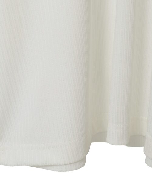 CONVERSE TOKYO（コンバーストウキョウ）の「LACE-UP COLLAR SOCCER LONGSLEEVE TEE（Tシャツ/カットソー・レディース・ホワイト/ブラック・SMALL/MEDIUM）」の12枚目の写真