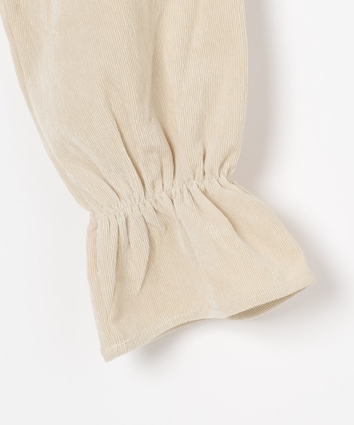 3.3 Field Trip (3.3フィールドトリップ)の「3.3 Field Trip/コーデュロイフリルブラウス(シャツ/ブラウス・レディース・チャコール/アイボリー/ブルー・FREE)」の8枚目の写真