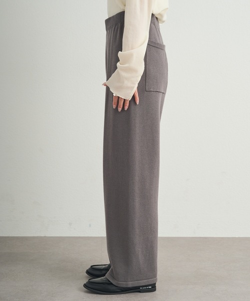 PUAL CE CIN（ピュアルセシン）の「【セットアップ対応】ニットパンツ（その他パンツ・レディース・ブラック/グレー・FREE）」の22枚目の写真