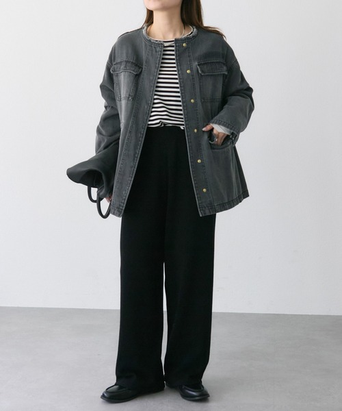 PUAL CE CIN（ピュアルセシン）の「【セットアップ対応】ニットパンツ（その他パンツ・レディース・ブラック/グレー・FREE）」の17枚目の写真