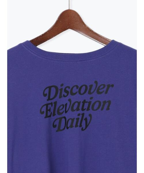 Te chichi TERRASSE(テチチテラス)の「フェイクレイヤードプリントTシャツ(Tシャツ/カットソー・レディース・パープル/チャコールグレー/キナリ・F)」の8枚目の写真