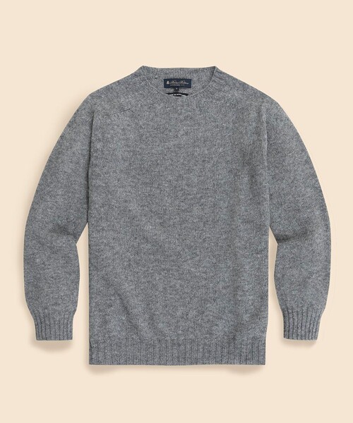 BROOKS BROTHERS(ブルックスブラザーズ)の「シェットランドウール クルーネックセーター(ニット/セーター・メンズ・パープル/ネイビー/ブラウン/バーガンディー/グレー/ベージュ・LARGE/MEDIUM/SMALL)」の2枚目の写真